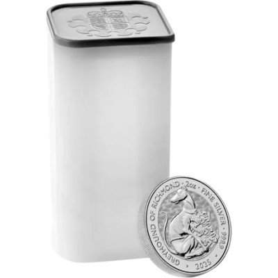 Tudor Beasts Greyhound of Richmond - 2 Oz - Sølv investeringsmynt