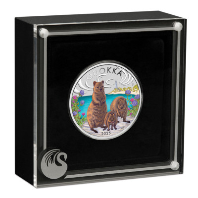 kopi av Klokan Quokka - 1 Oz - stříbrná sběratelská mince