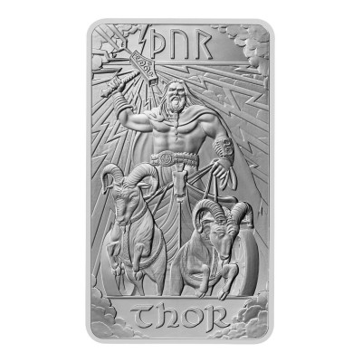 Norse Gods - Thor - 10 Oz - Silver Investment Bar