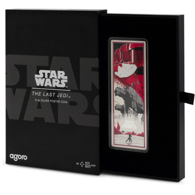 Star Wars: Den siste jediridderen (2025) - 3 Oz - Samlermynt i sølv