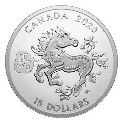 Lunar Horse (2026) - 1 Oz sølv samlemynt