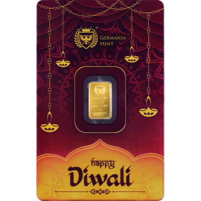 Germania Mint Diwali - 1g - investeringsbarre i gull