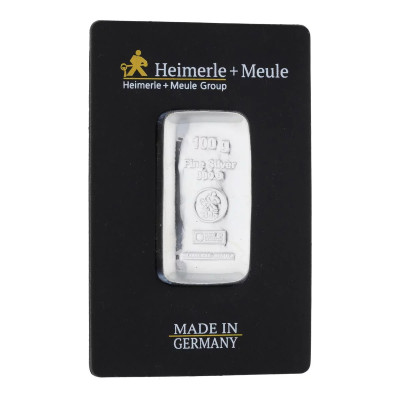 Heimerle + Meule - 100g - investeringsbarrer i sølv