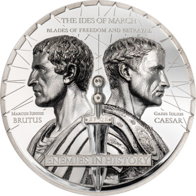 Brutus vs. Caesar (2025) - 2 Oz - Silver Proof Samlermynt (levering 5.10.2025)