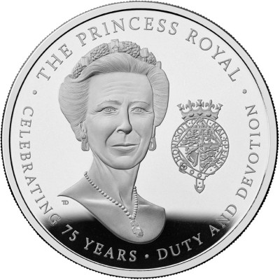 Prinsesse Annas jubileum (2025) - 28g - samlermynt i sølv