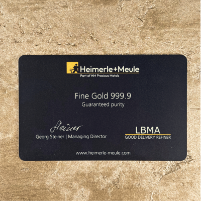 Heimerle + Meule - 0,5g - investeringsbarre i gull