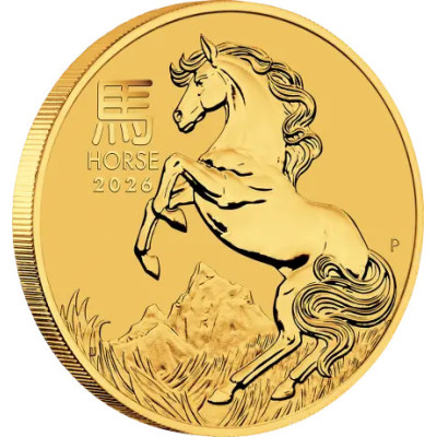 Lunar Horse (2026) - 1 Oz - gull investeringsmynt