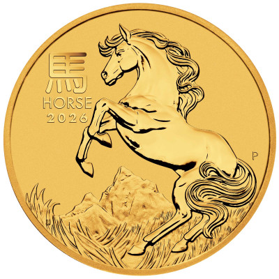 Hestens år  (2026) - 1/10 Oz - investeringsmynt i gull