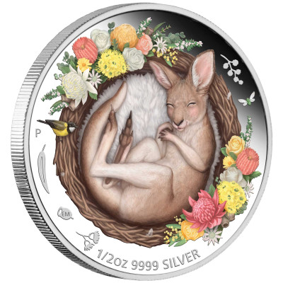Baby Kangaroo (2021) – 1/2 Oz – sølvmynt for samlere