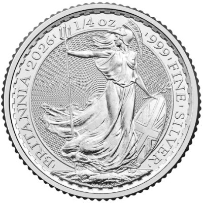 Britannia (2026) - 1/4 Oz - Sølv investeringsmynt