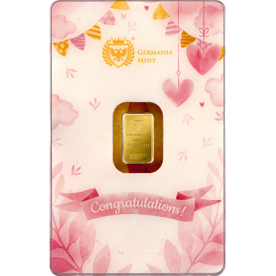Germania Mint - Barnets fødsel (jente) - 1g - gylden...