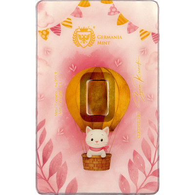 Germania Mint - Barnets fødsel (jente) - 1g - gylden gavebarre