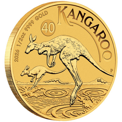Australsk kenguru (2026) - 1/2 Oz - investeringsmynt i gull