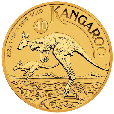 Australsk kenguru (2026) - 1/10 Oz - investeringsmynt i gull