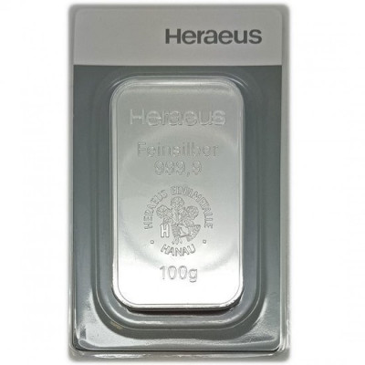 Argor-Heraeus 100 g - Investeringssølv i gullbarrer