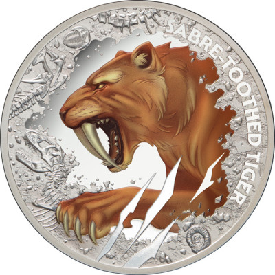 Sabeltanntiger (2026) - 1 Oz - Sølv Samlermynt