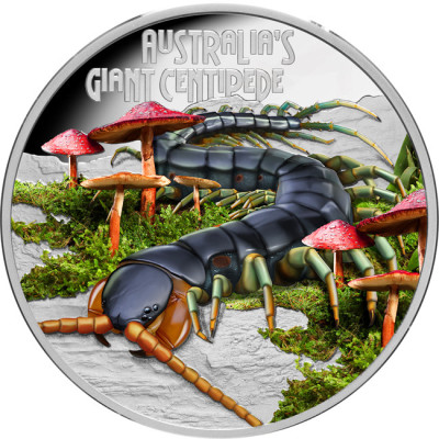 Giant Centipede (2026) – 1 Oz – sølv proof samlermynt