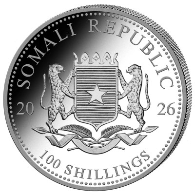 Afrikansk elefant (2026) - 1 Oz - Sølv investeringsmynt