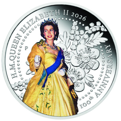 Dronning Elizabeth II - Samlermyntsett i sølv