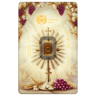 Germania Mint - 1g "Første hellige nattverd" II - investeringsgullbarre