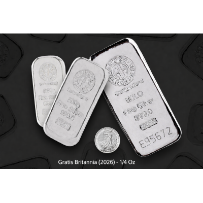 Sølvsett (1 KG + 500g + 250g Argor Heraeus) + gratis 1/4...