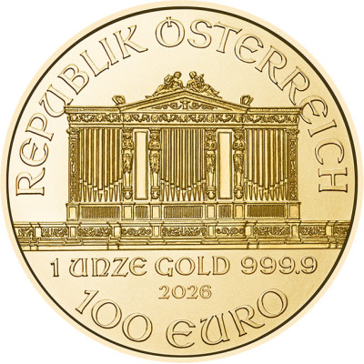 Wiener Philharmoniker (EUR eldre år) - 1 Oz - investeringsmynt i gull