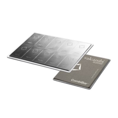 Valcambi Combi Bar 10x10g - Investiční stříbrný slitek