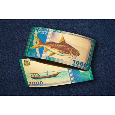 Tanzaniansk 1000 shilling Tanganyikasjøen steinbit