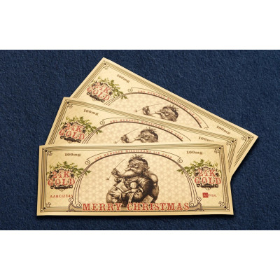 Santa Bucks Aurum - 24k gullseddel