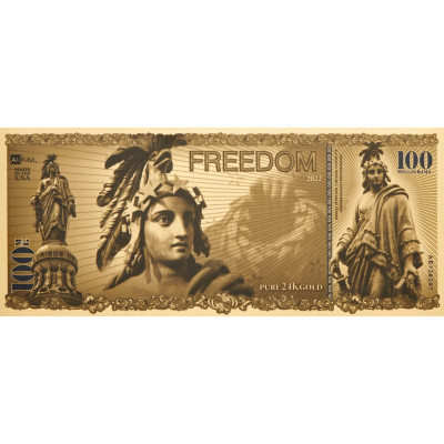 Freedom Aurum - 24k gullseddel (100 mg)