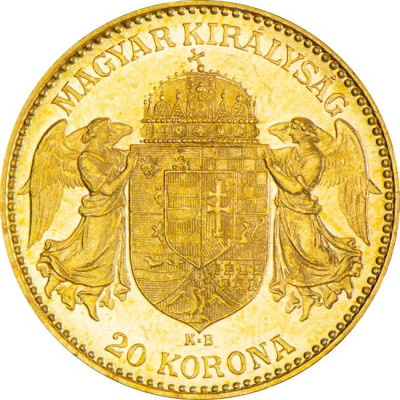 Ungarn 20 Corona –  gullinvesteringsmynt