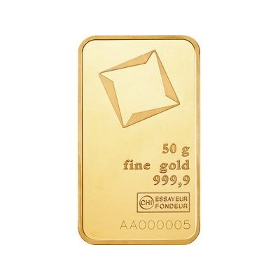 Valcambi 50 g - Investiční zlatý slitek
